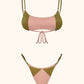 Bikini Donna Me fui Fascia con Slip regolabile Rosa SW0222-PK