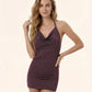 Vestito corto Donna Me fui Bordeaux SW0238-BD
