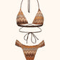 Bikini Donna Me-Fui Triangolo alto e Slip fisso Multicolor SW0401MC