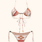 Bikini Donna Me Fui Triangolo con Slip Regolabile Fantasia SW0420-X23