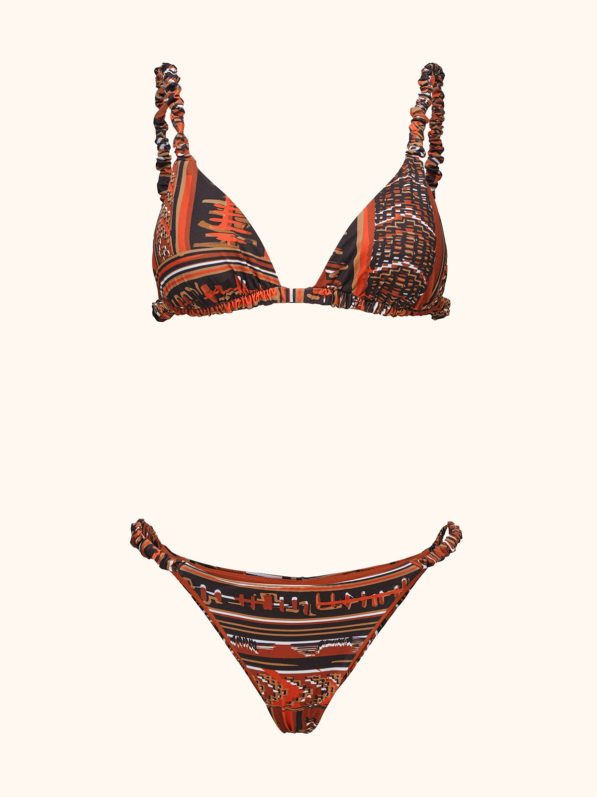Bikini Donna Me Fui Triangolo con Slip Fisso Fantasia SW0440-X21
