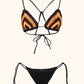 Bikini Donna Me fui Triangolo con Slip Americano regolabile Nero SW0500-BK