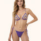Bikini Donna Me fui Triangolo con Slip Americano regolabile Viola SW0500-PR