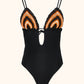 Monokini Donna Me fui Nero SW0503-BK