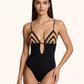 Monokini Donna Me fui Nero SW0503-BK