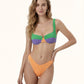 Bikini Donna Me fui Reggiseno con Ferretto e Slip Americano Fisso Color Block 0651-LC