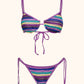 Bikini Donna Me Fui Reggiseno con Ferretto e Slip Regolabile Multicolor SW0812-MC