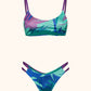 Bikini Donna Me Fui Top con Slip Fisso Fantasia SW0831-X45
