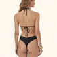 Bikini Donna Me Fui Triangolo con Slip Americano Fisso Nero SW1907-BK