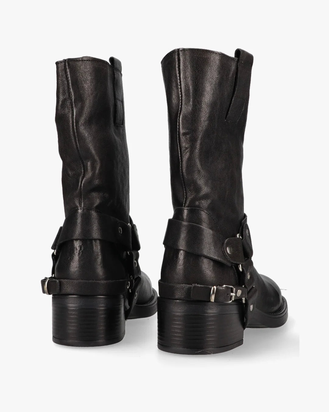 STIVALE BIKER CON FIBBIE NERO MIA142 OVYE