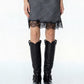 MINIGONNA 37764 NERO TENSIONE IN.