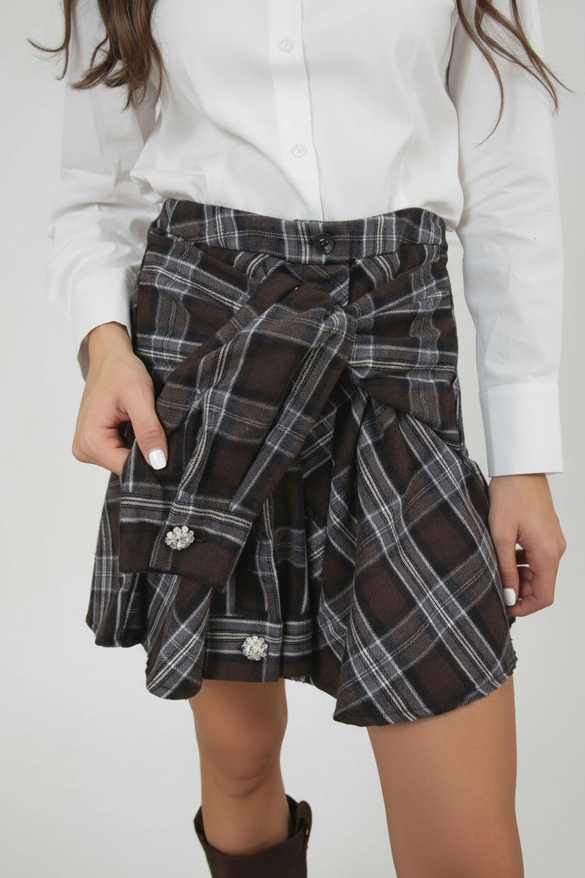 MINI GONNA CHECK W25GA41 MORO MOTEL.