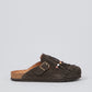 MULES IN CAMOSCIO TAUPE OVYE