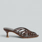 MULE IN PELLE OVYE AT764 MORO