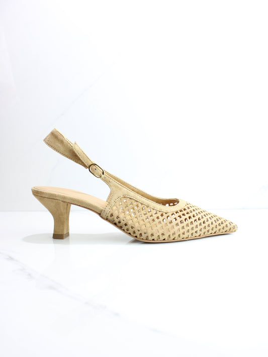 DECOLLETE' TRAFORATA CAMEL OVYE