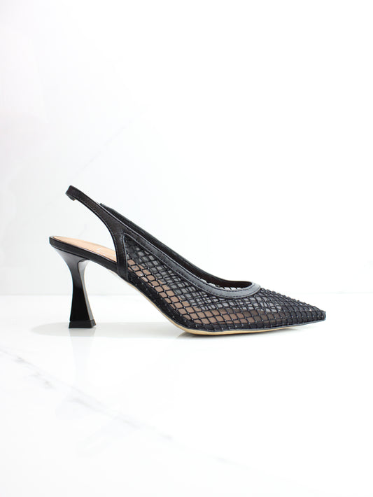 DECOLLETE' RETE STRASS NERO OVYE