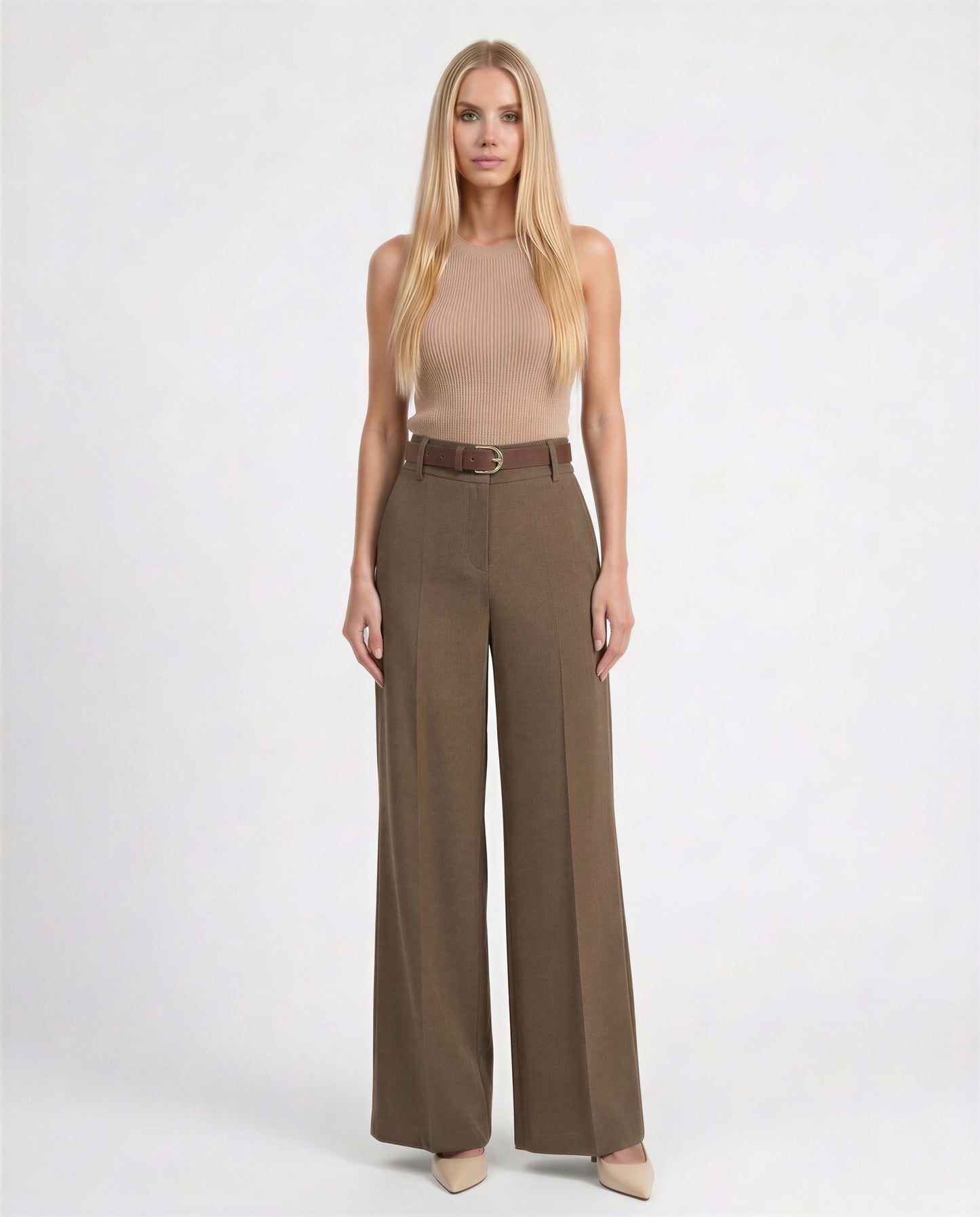 PANTALONE PALAZZO 26P3758 MORO MOTEL.