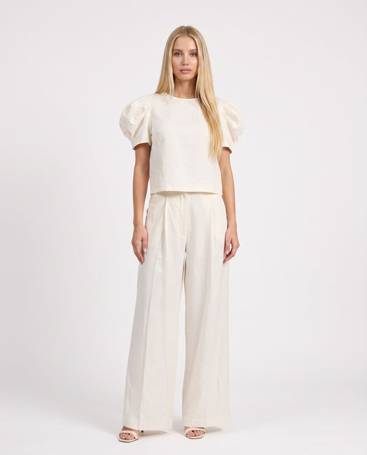 PANTALONE BALLON S26PB32 LATTE TENSIONE IN.