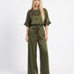 PANTALONE F9109P22R/PE26 VERDE MILITARE MOTEL.