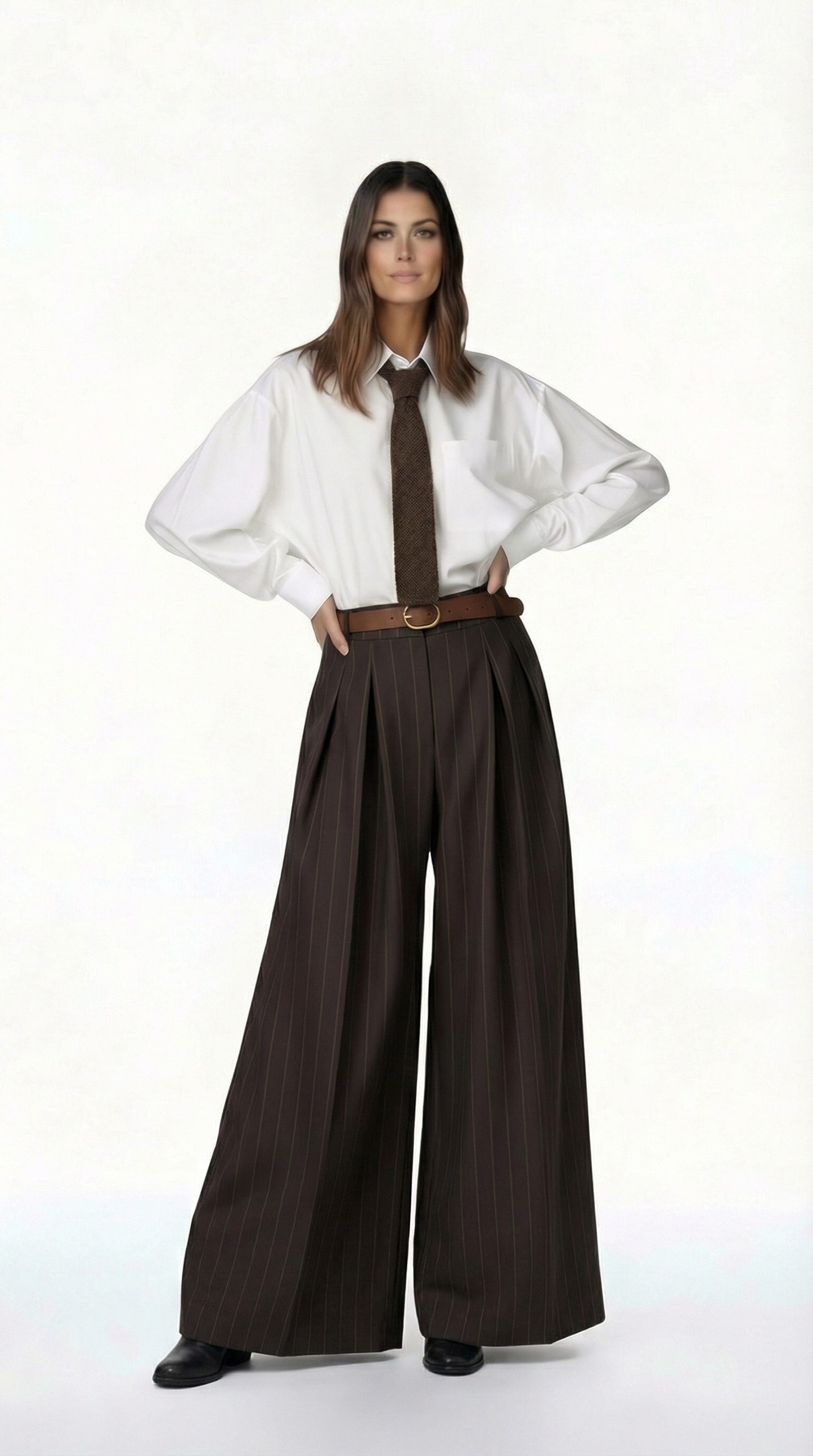 PANTALONE GESSATO WP5352GESSAT MORO SUSY MIX.