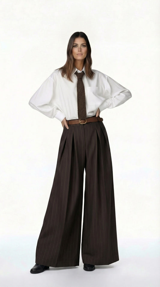 PANTALONE GESSATO WP5352GESSAT MORO SUSY MIX.