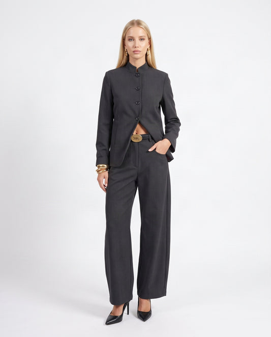 PANTALONE BARREL W26P649 ANTRACITE TENSIONE IN.