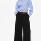 PANTALONI A VITA ALTA CON PIENCES P3U0KICM57 NERO IMPERIAL.