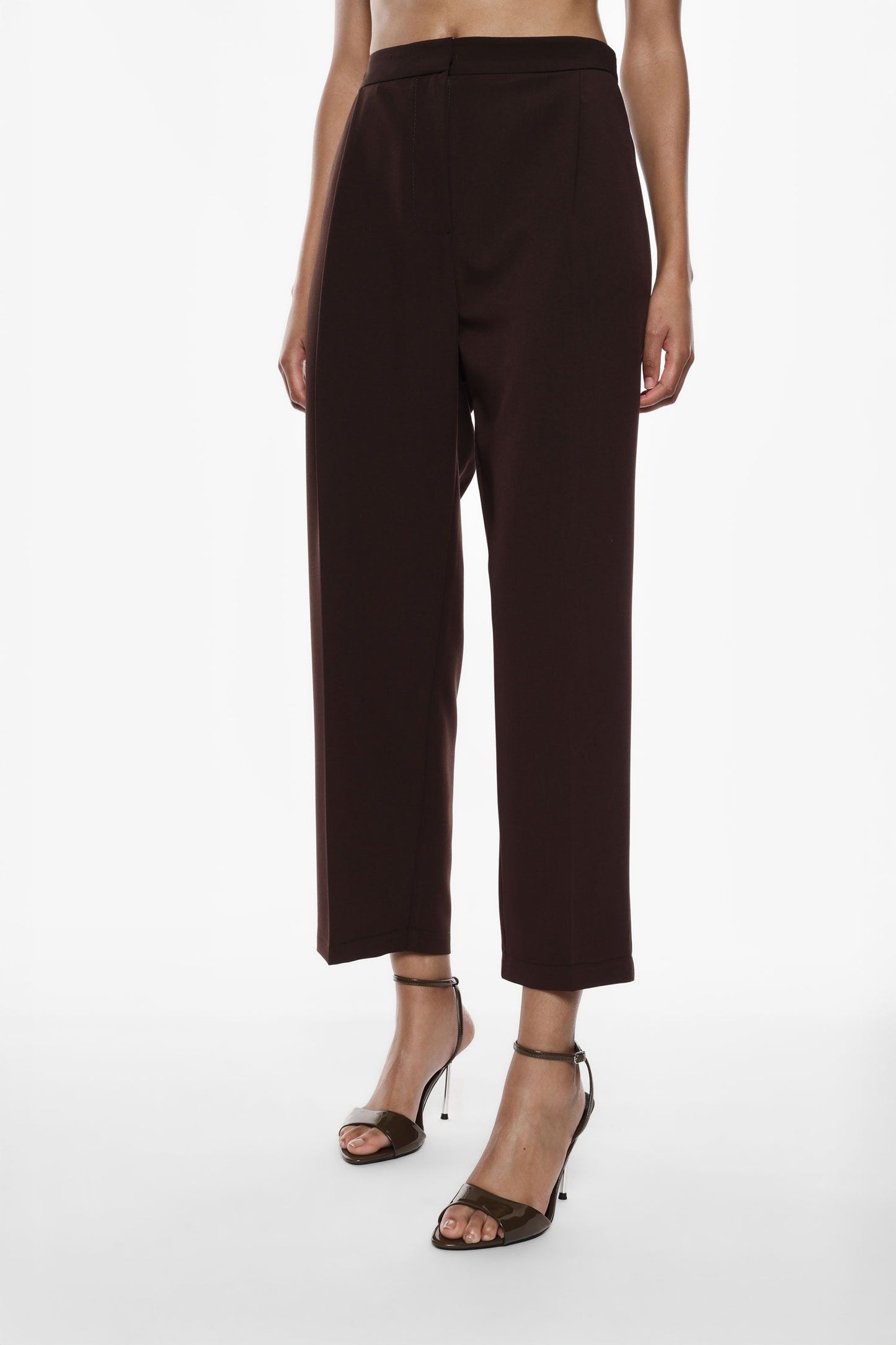 PANTALONI CROPED VITA ALTA PEY7KIC MORO IMPERIAL.