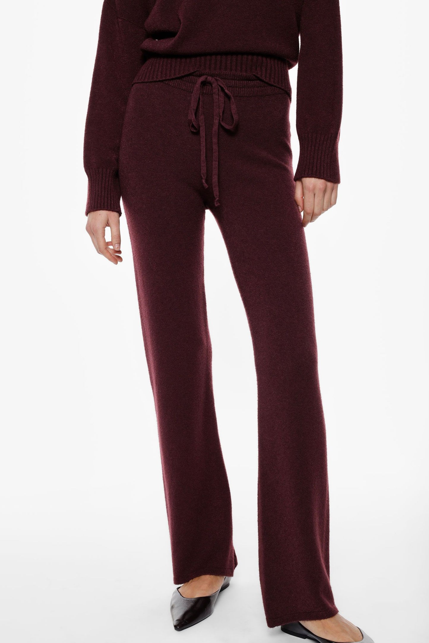 PANTALONI IN MAGLIA P3025885 PRUGNA IMPERIAL.