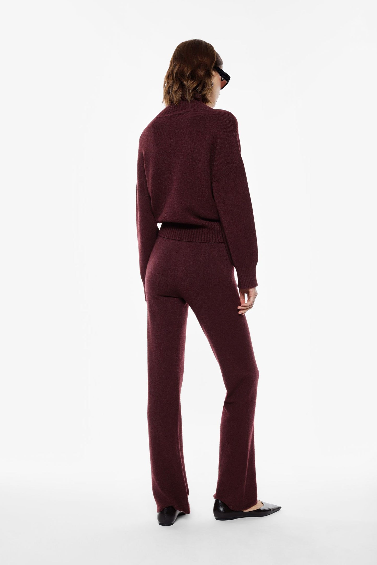 PANTALONI IN MAGLIA P3025885 PRUGNA IMPERIAL.