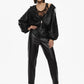 PANTALONI IN SIMILPELLE A VITA MEDIA P6D5KGJ