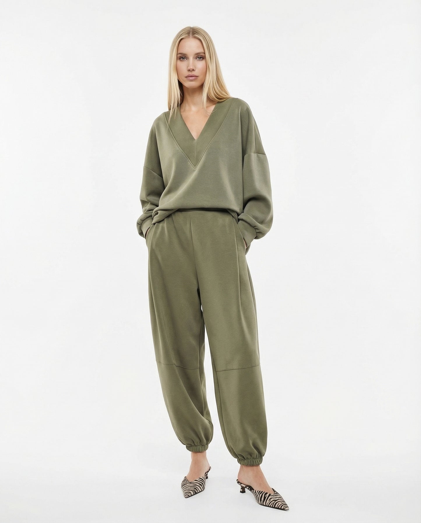 PANTALONI JOGGING P9D7LGS ARMY IMPERIAL.