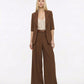 PANTALONI PALAZZO A VITA ALTA PEZ3LHXC CACAO IMPERIAL.