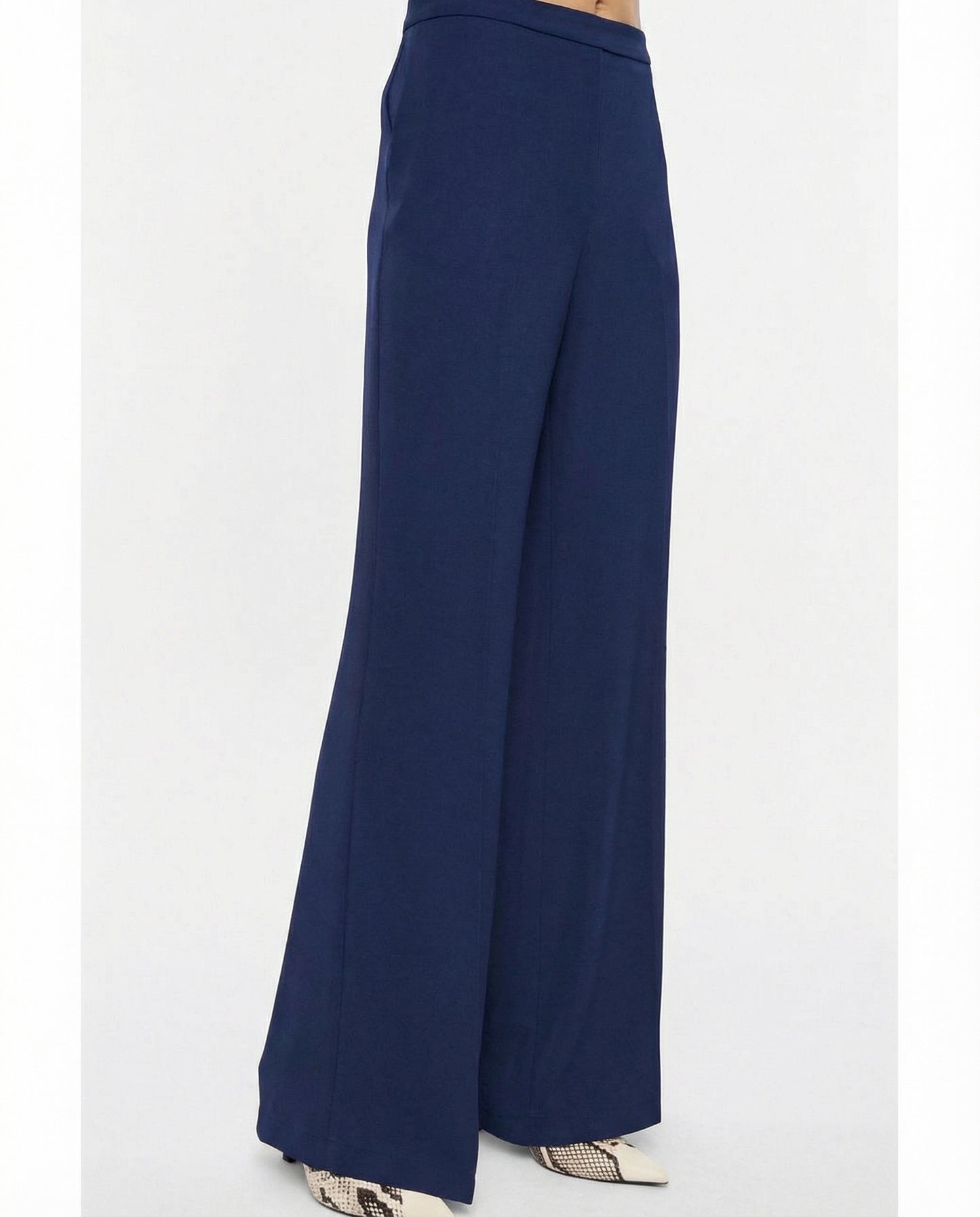 PANTALONI PALAZZO P6K8LHX BLU IMPERIAL.