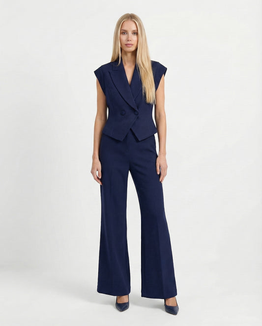 PANTALONI PALAZZO P6K8LHX BLU IMPERIAL.