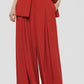 PANTALONI PALAZZO A VITA ALTA PEZ3LHXC ROSSO IMPERIAL.