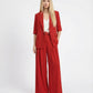 PANTALONI PALAZZO A VITA ALTA PEZ3LHXC ROSSO IMPERIAL.