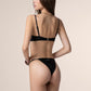 ME FUI Bikini Donna Reggiseno con Ferretto e Slip Regolabile Nero 0101_BK