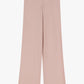 PANTALONI AMPI EFFETTO SATIN A VITA ALTA PETALO ROSA IMPERIAL.