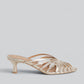MULE IN PELLE OVYE AT764 PLATINO