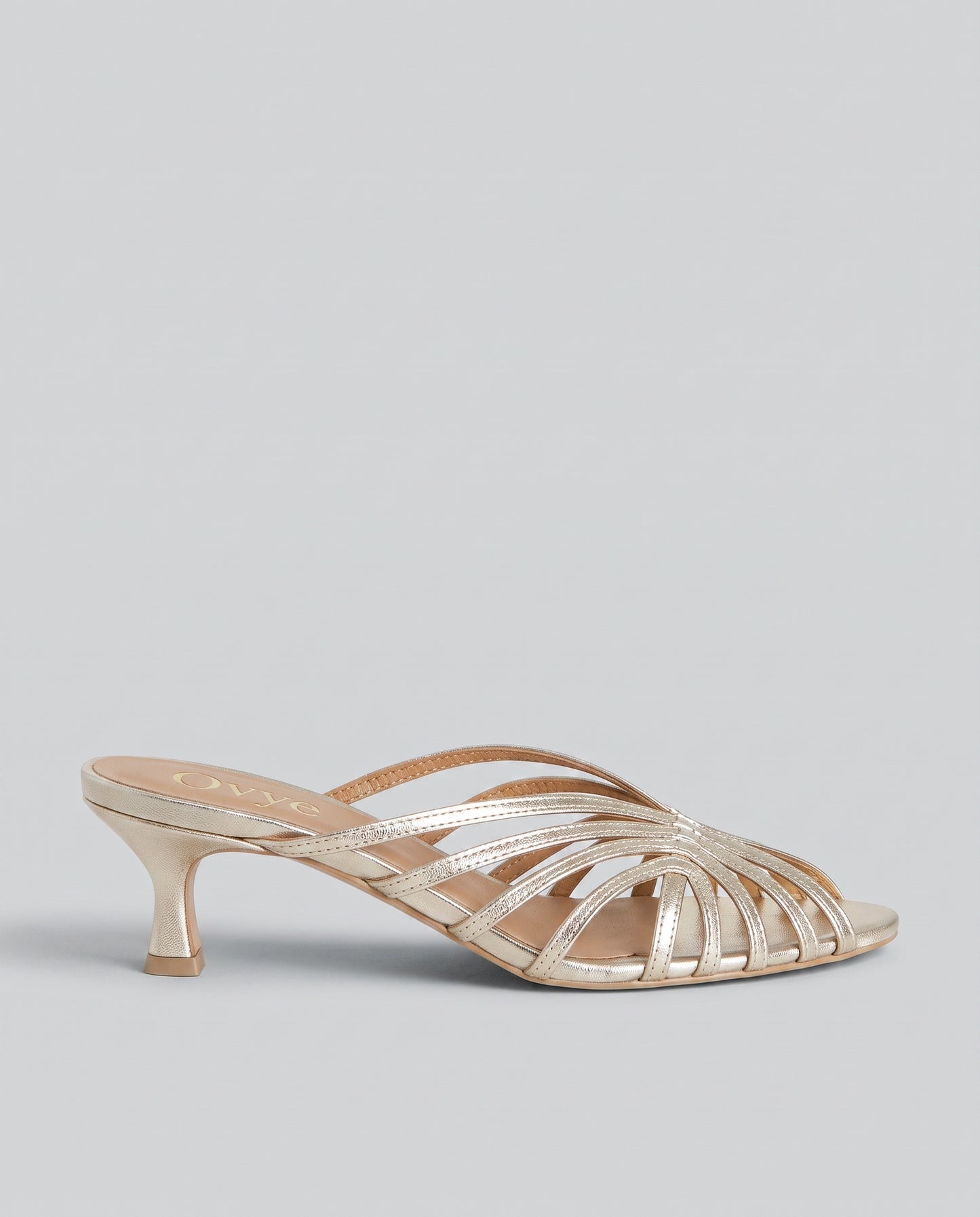MULE IN PELLE OVYE AT764 PLATINO
