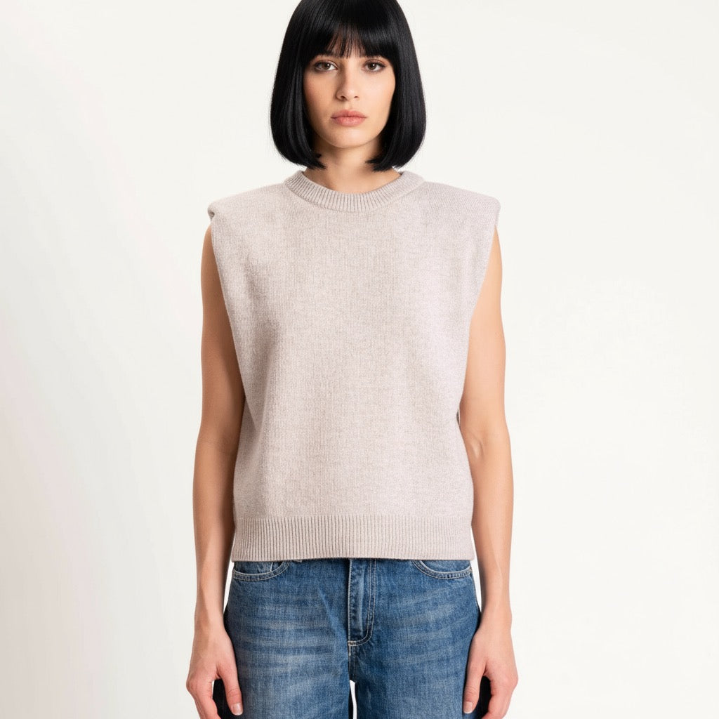 SMANICATO MISTO CASHMERE D80088 SABBIA TENSIONE IN.