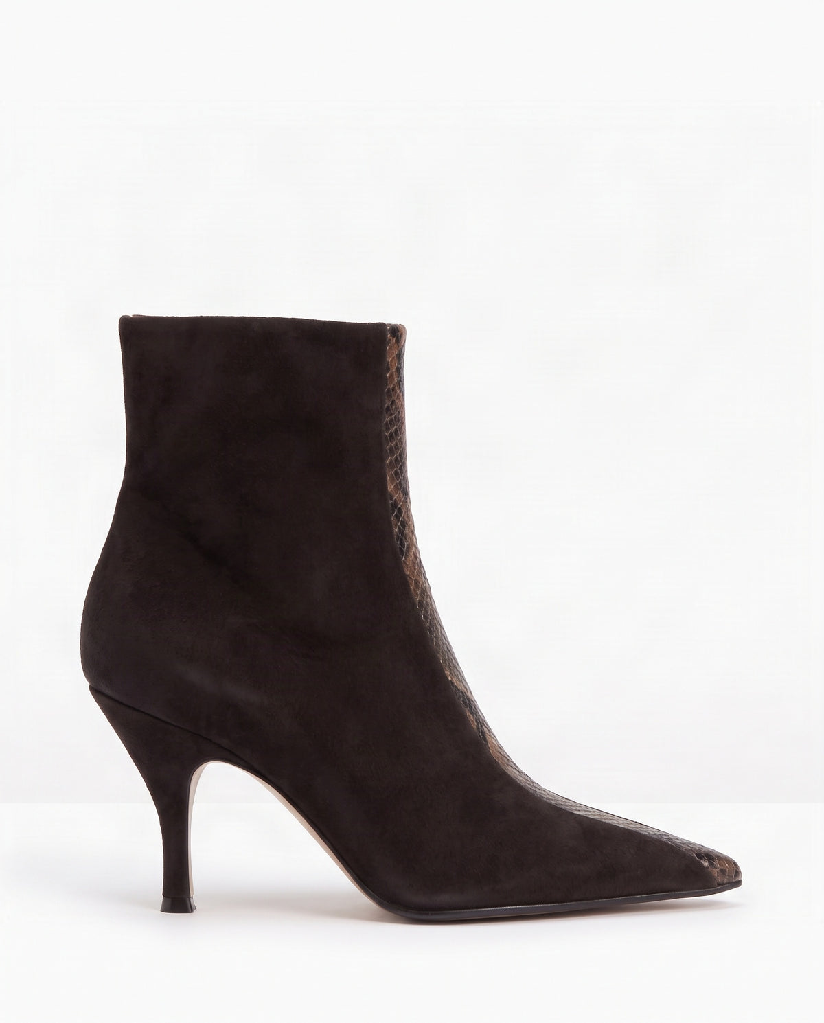 STIVALETTO IN PELLE CON DETTAGLIO PITONE FL9623BO OVYE