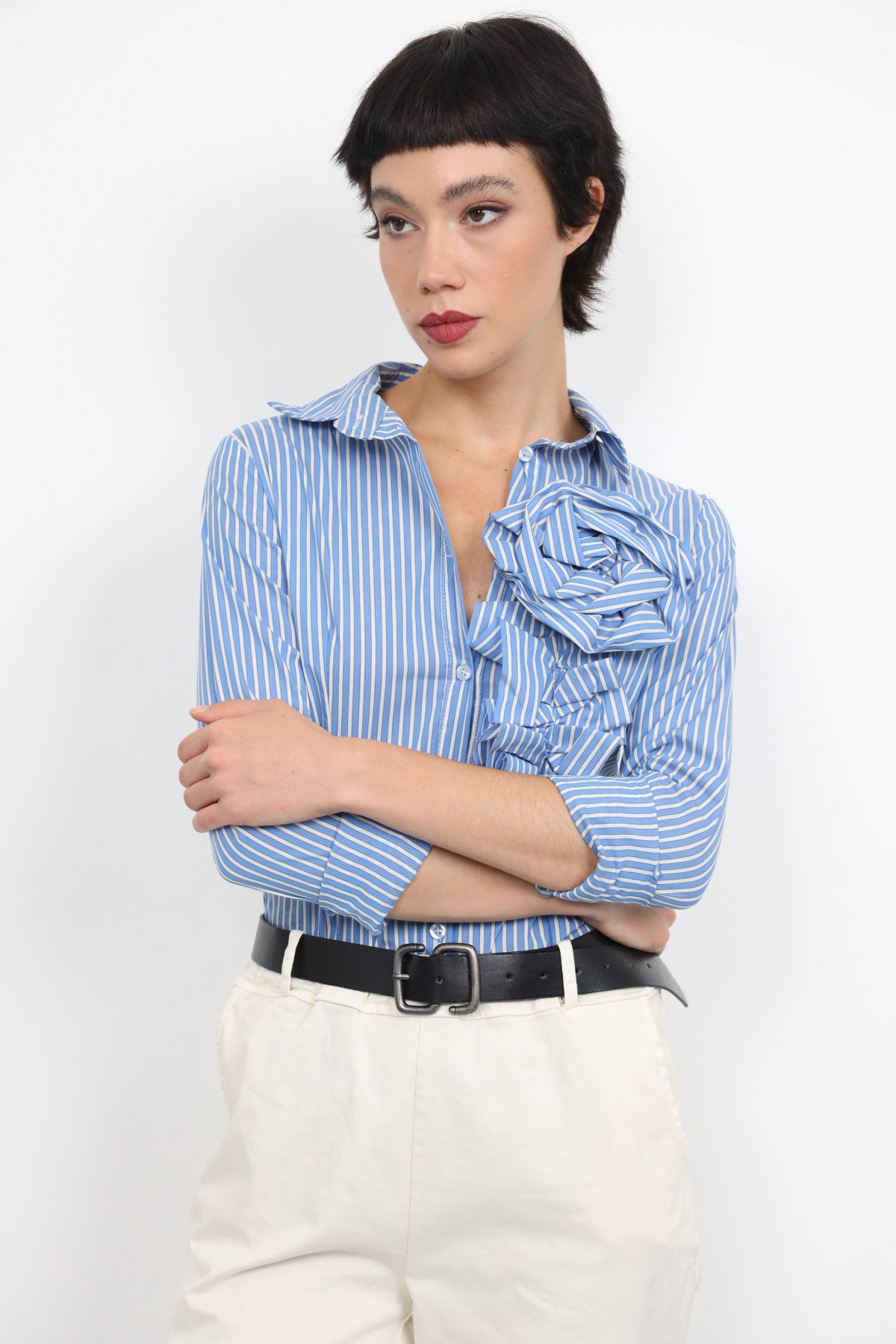 CAMICIA CON FIORE SUSY MIX