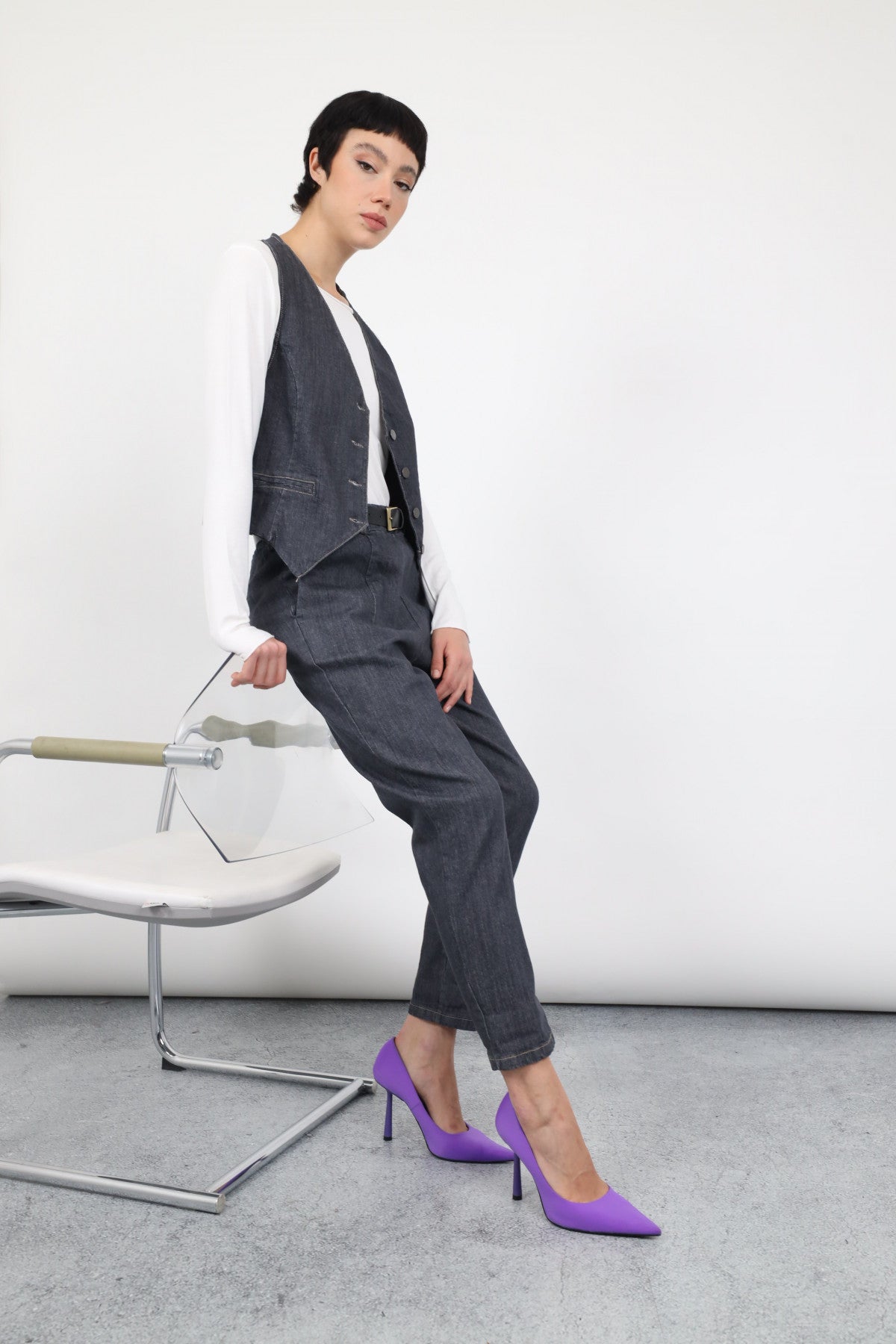 JEANS CAVALLO BASSO SUSY MIX GRIGIO