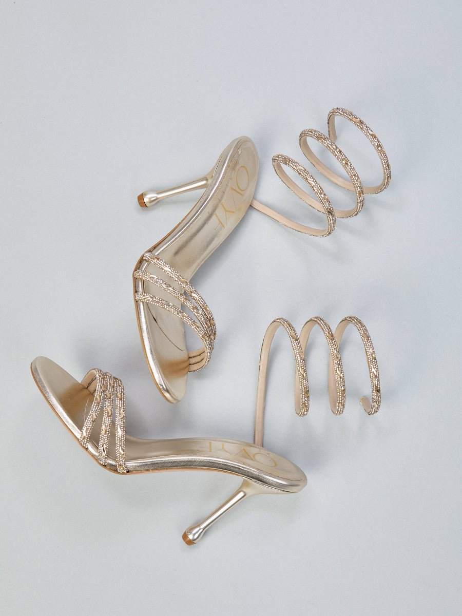 Sandalo Snake Con Strass OVYE