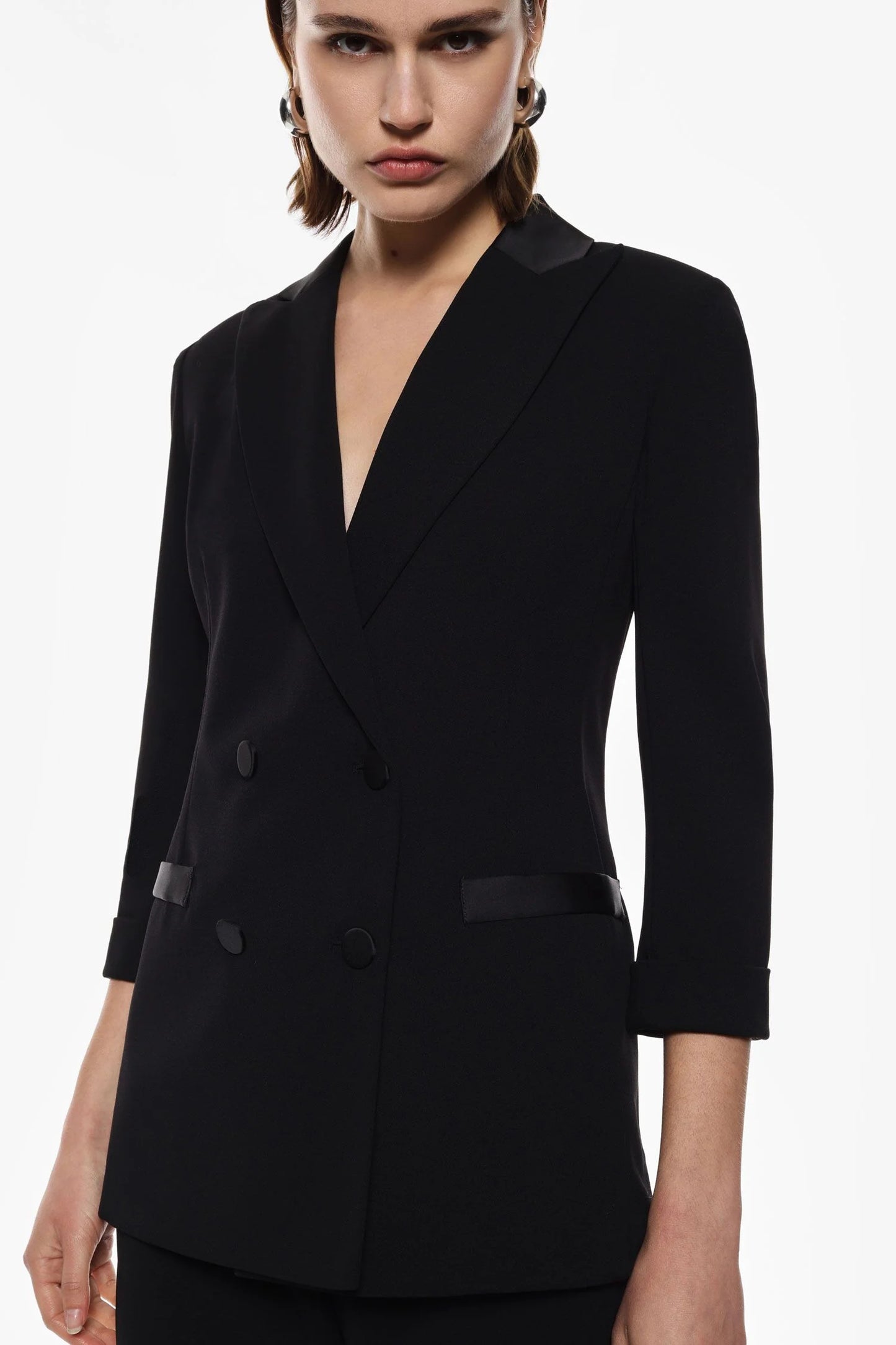 TAILLEUR GIACCA DOPPIOPETTO JU25LAW NERO IMPERIAL.