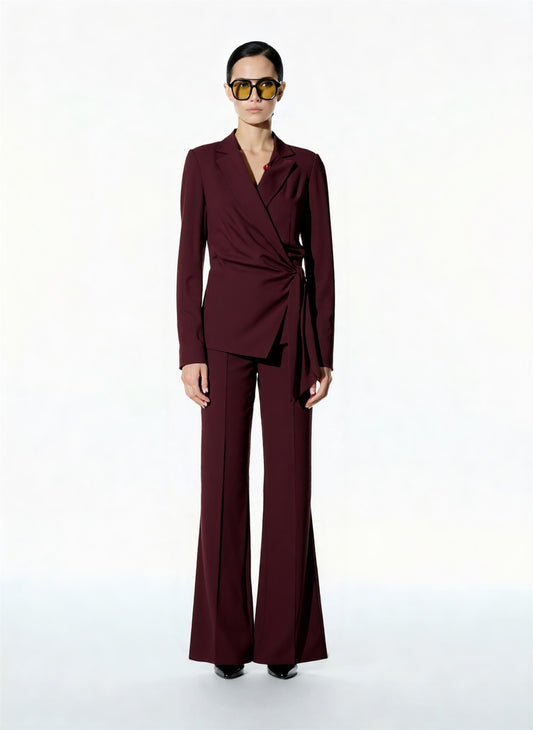 TAILLEUR GIACCA ANNODATA AI25543 BORDEAUX TENSIONE IN.