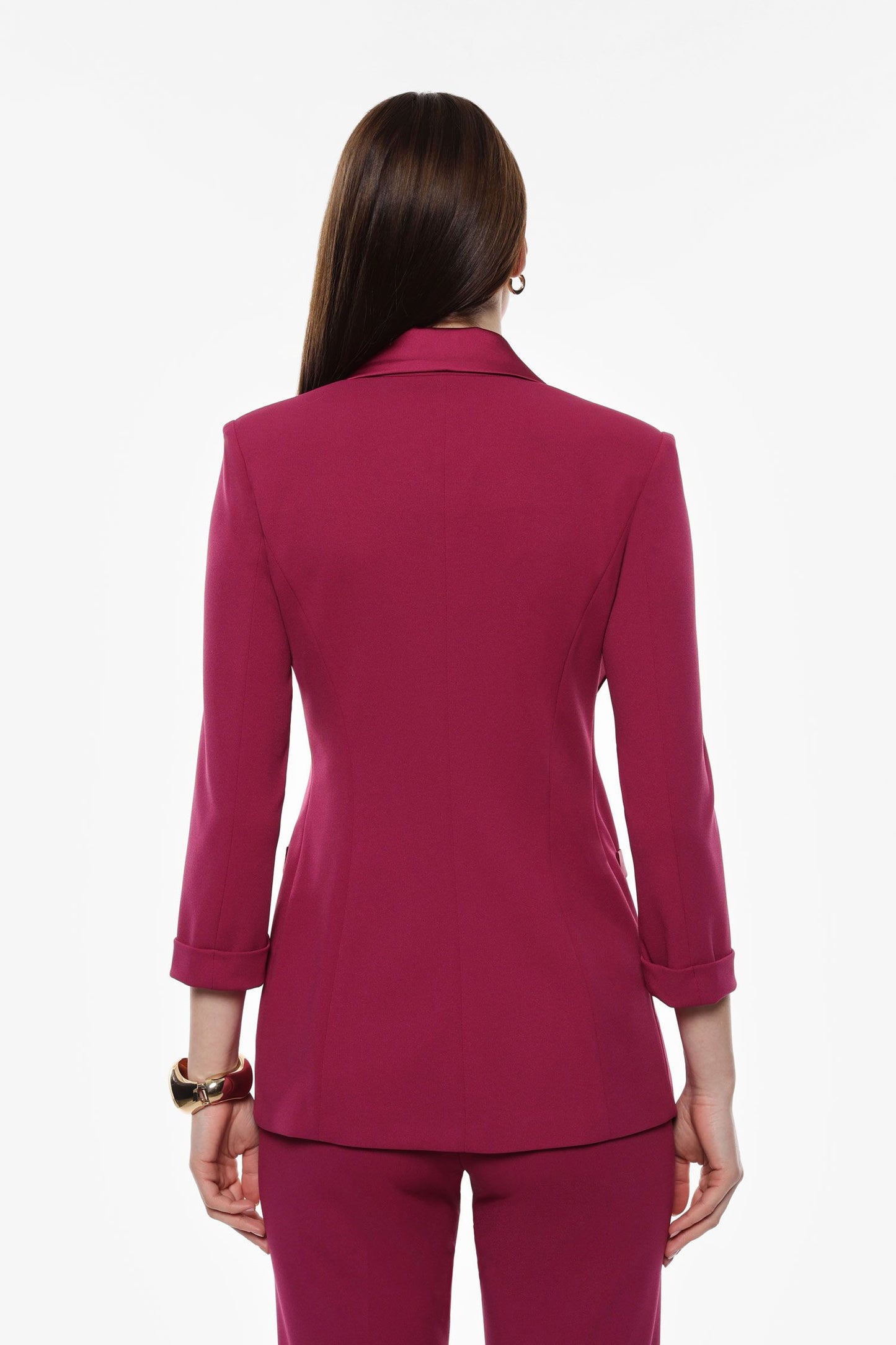 TAILLEUR GIACCA DOPPIOPETTO CON REVER A LANCIA MAGENTA IMPERIAL