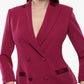 TAILLEUR GIACCA DOPPIOPETTO CON REVER A LANCIA MAGENTA IMPERIAL